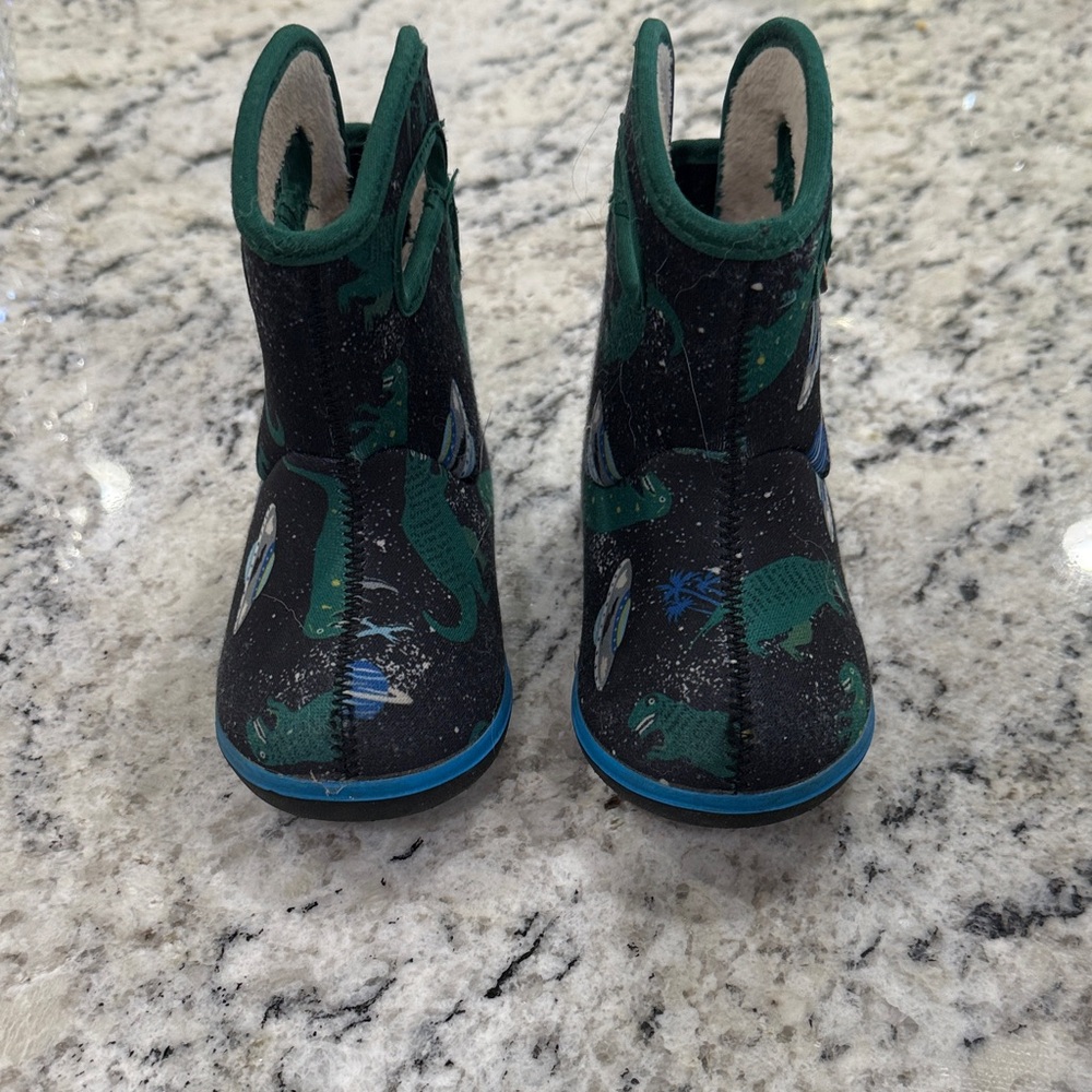 Bogs Kids' Dino Adventure Boots - Black and Green